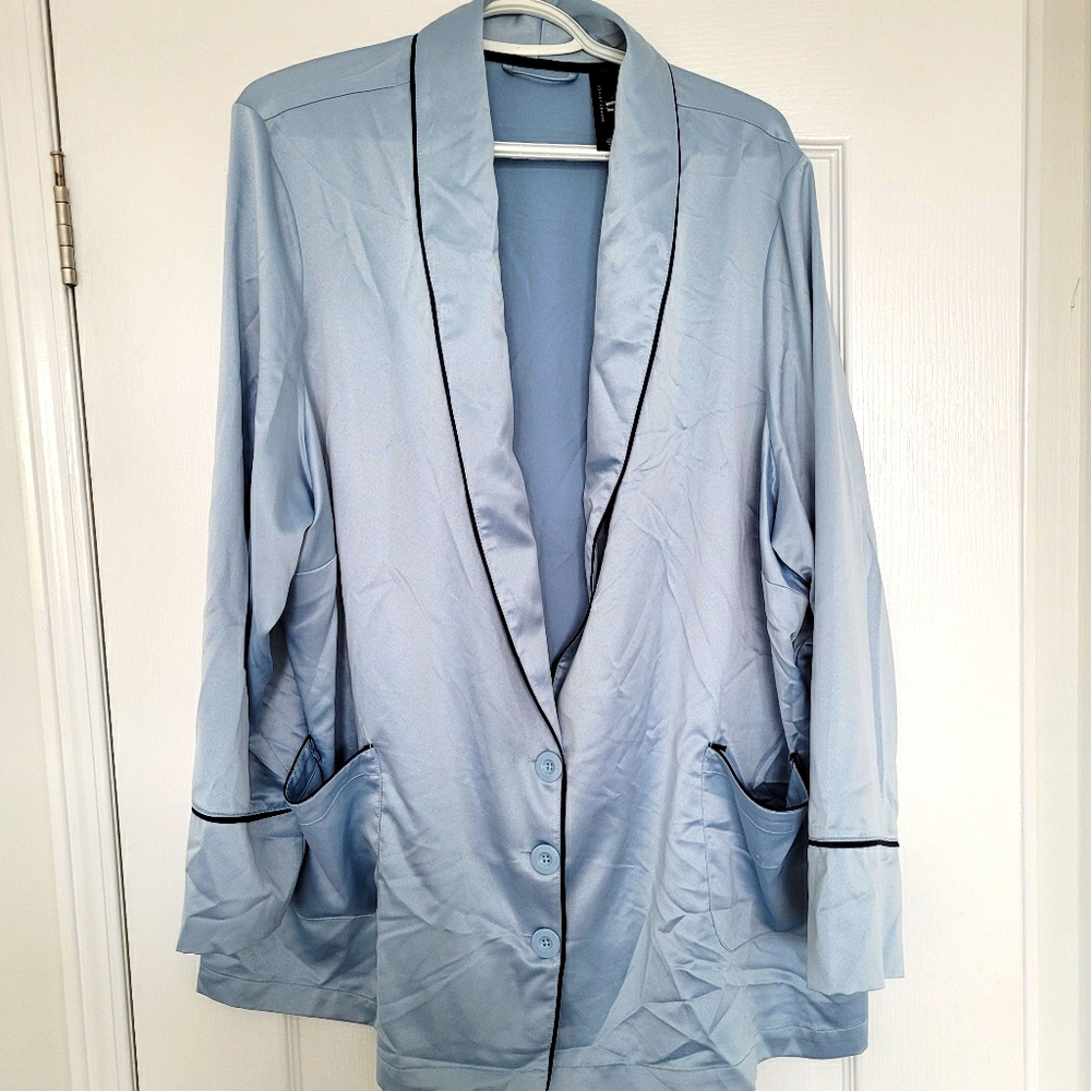 Ashely Graham Satin pajama top
